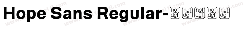 Hope Sans Regular字体转换